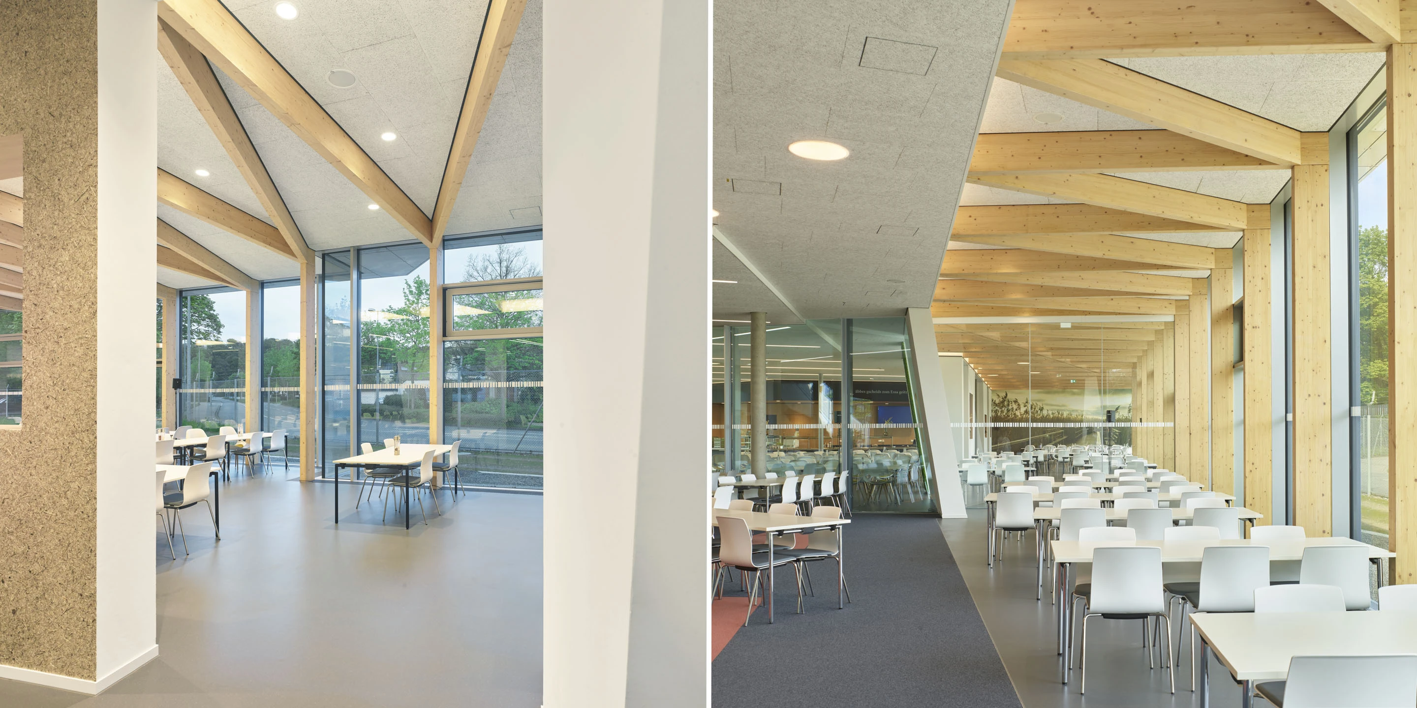 Erweiterung, Modernisierung, laufender Betrieb, Restaurant, Kantine, Cafeteria, Boehringer Ingelheim, Biberach, HolzbauArchitektur, KTP, Kauffmann Theilig Partner, Freie Architekten PartGmbB, Stuttgart