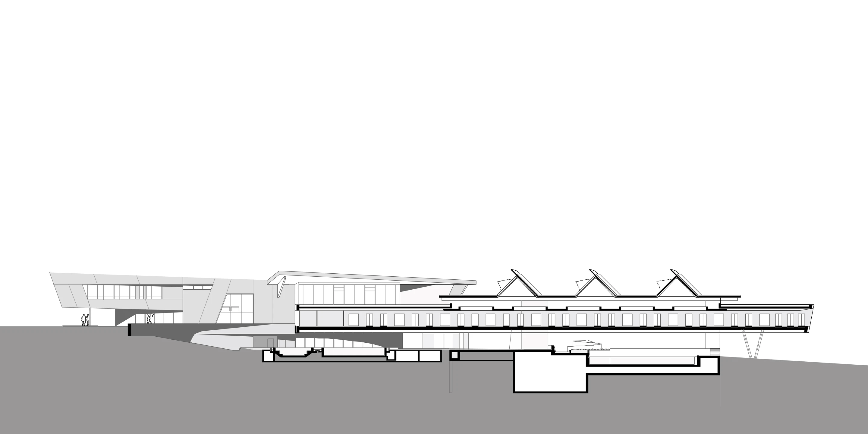 Sanierung, Erweiterung, Freiform, Bauabschnitte, Städtebau, Klimakonzept, Farbe, Betonfertigteile, Betontragwerk, Glasfassade, Stahltragwerk, Dachbegrünung, Terrassen, Flachdach, Sportflächen, Parkplatz, Großprojekt, Öffentliche Hand, öffentlich zugänglich, Wellness, Bar, Baden,  Architektur, KTP, Kauffmann Theilig Partner, Freie Architekten PartGmbB, Stuttgart, 