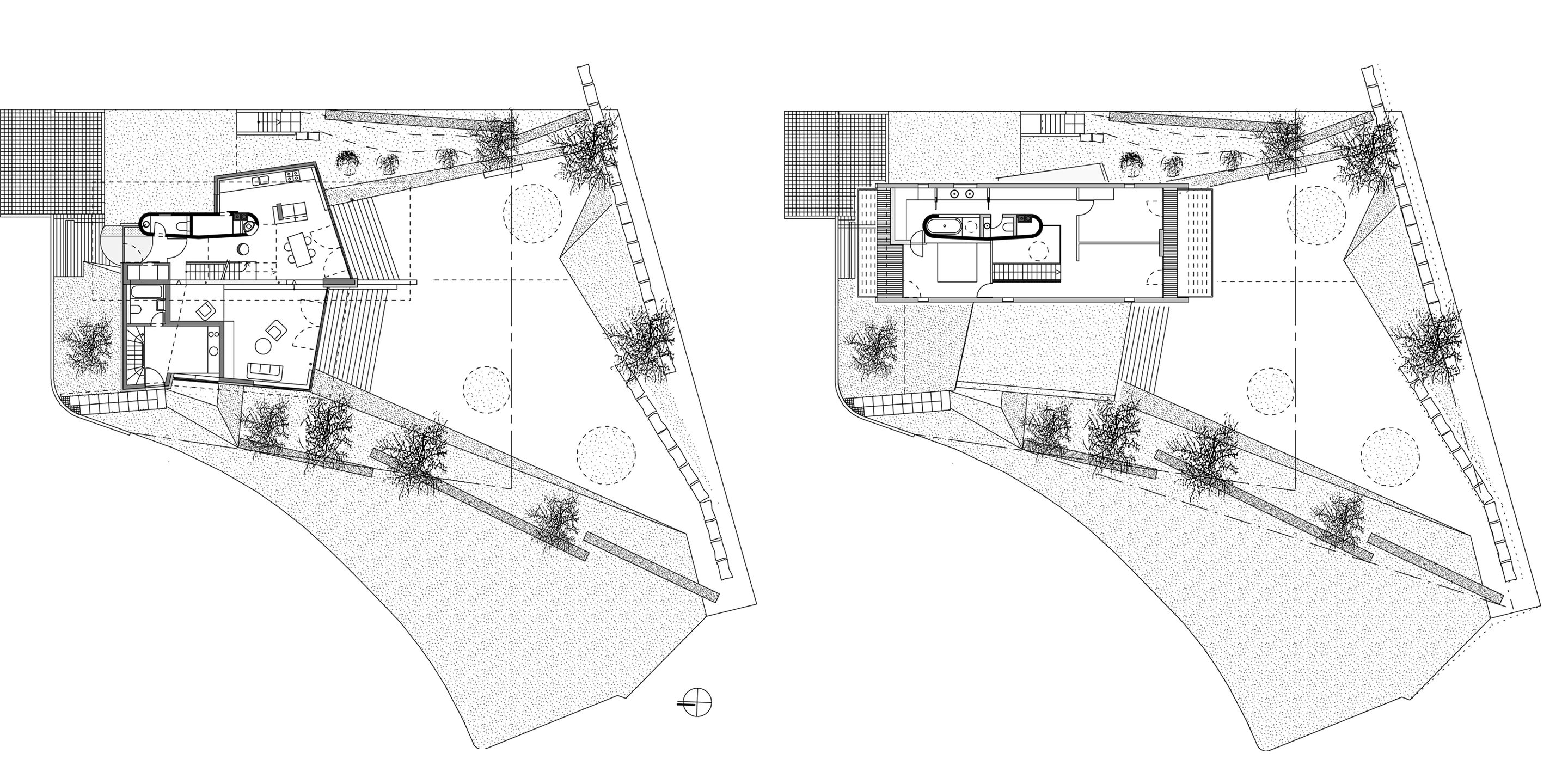 Wohnhaus | Stuttgart-Weilimdorf Neubau, Beton-Holz-Tragwerk, Holzfassade, Glasfassade, Flachdach, Garten, Terrasse, Privat, Wohnen, Architektur, KTP, Kauffmann Theilig Partner, Freie Architekten PartGmbB, Stuttgart, Einfamilienhaus
