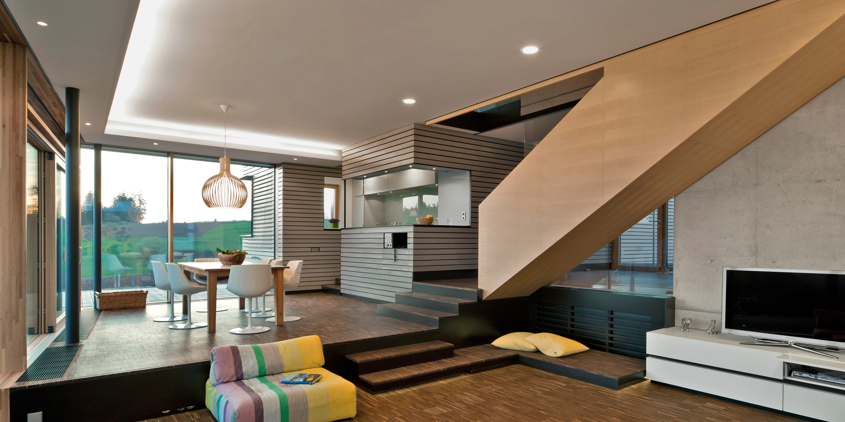 Wohnhaus | Altensteig Neubau, Betontragwerk, Holzfassade, Flachdach, Terrasse, Garten, Privat, Wohnen, Architektur, KTP, Kauffmann Theilig Partner, Freie Architekten PartGmbB, Stuttgart,