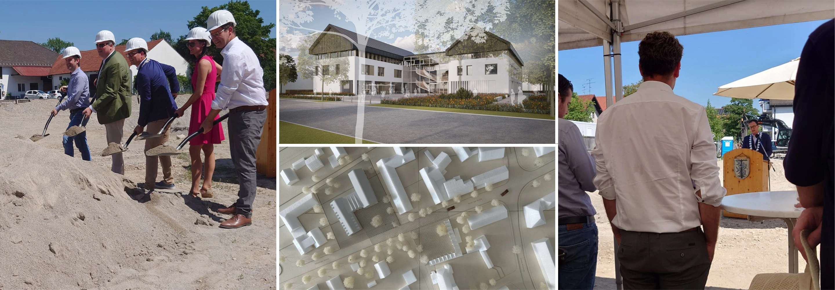 KTP, Kauffmann Theilig & Partner, Architektur, Rathaus, Aschheim, Spatenstich, Baustart, Öffentliche Hand, Nachhaltigkeit, Holzbau, Stadtkern