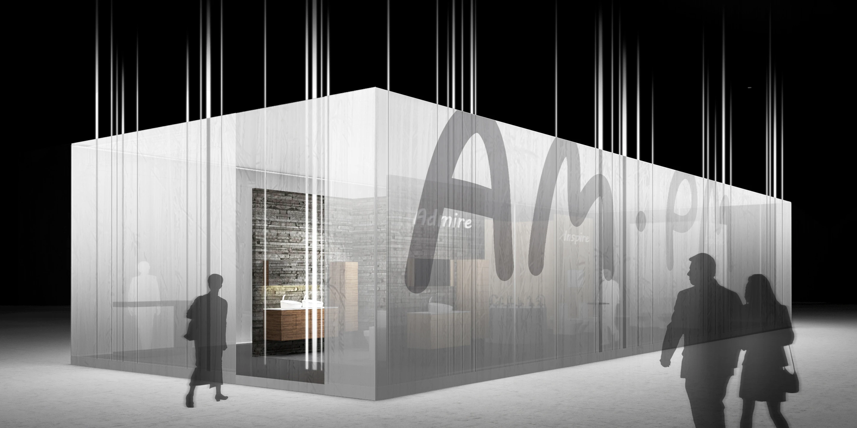 Ausbau, Temporär, Konzept, Innenraum, Modular, Stahltragwerk, Textil, Lichtinstallation, Privat, öffentlich zugänglich, Ausstellung, Bar, Architektur, KTP, Kauffmann Theilig Partner, Freie Architekten PartGmbB, Stuttgart