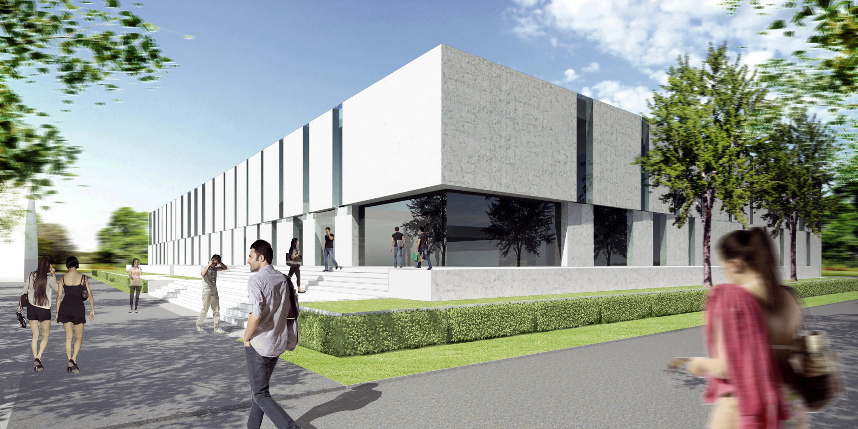 Sporthallenbad Neckarpark | Stuttgart Innerstädtisch, Neubau, Konzept, Stahl-Beton-Tragwerk, Glasfassade, Parkplatz, Sportflächen, Öffentliche Hand, Großprojekt, öffentlich zugänglich, Baden, Sport, Gastronomie, Architektur, KTP, Kauffmann Theilig Partner, Freie Architekten PartGmbB, Stuttgart