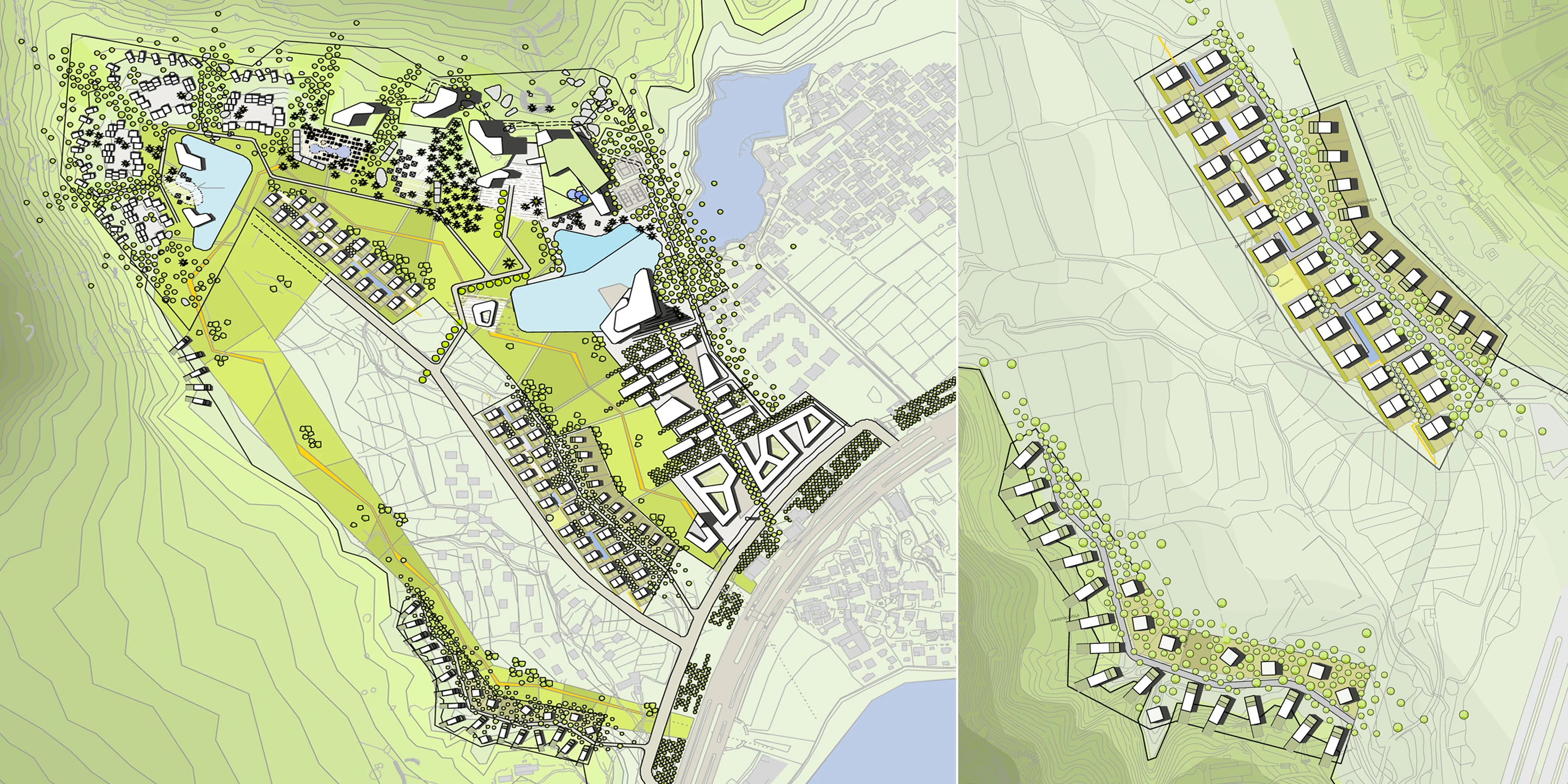 Kulturpark und Villengebiet am Meer | Xiamen China, Neubau, Konzept, Betontragwerk, WDVS, Glasfassade, Park, Sportflächen, Hochhäuser, Großprojekt, Freizeit, Sport, Wohnen, Architektur, KTP, Kauffmann Theilig Partner, Freie Architekten PartGmbB, Stuttgart