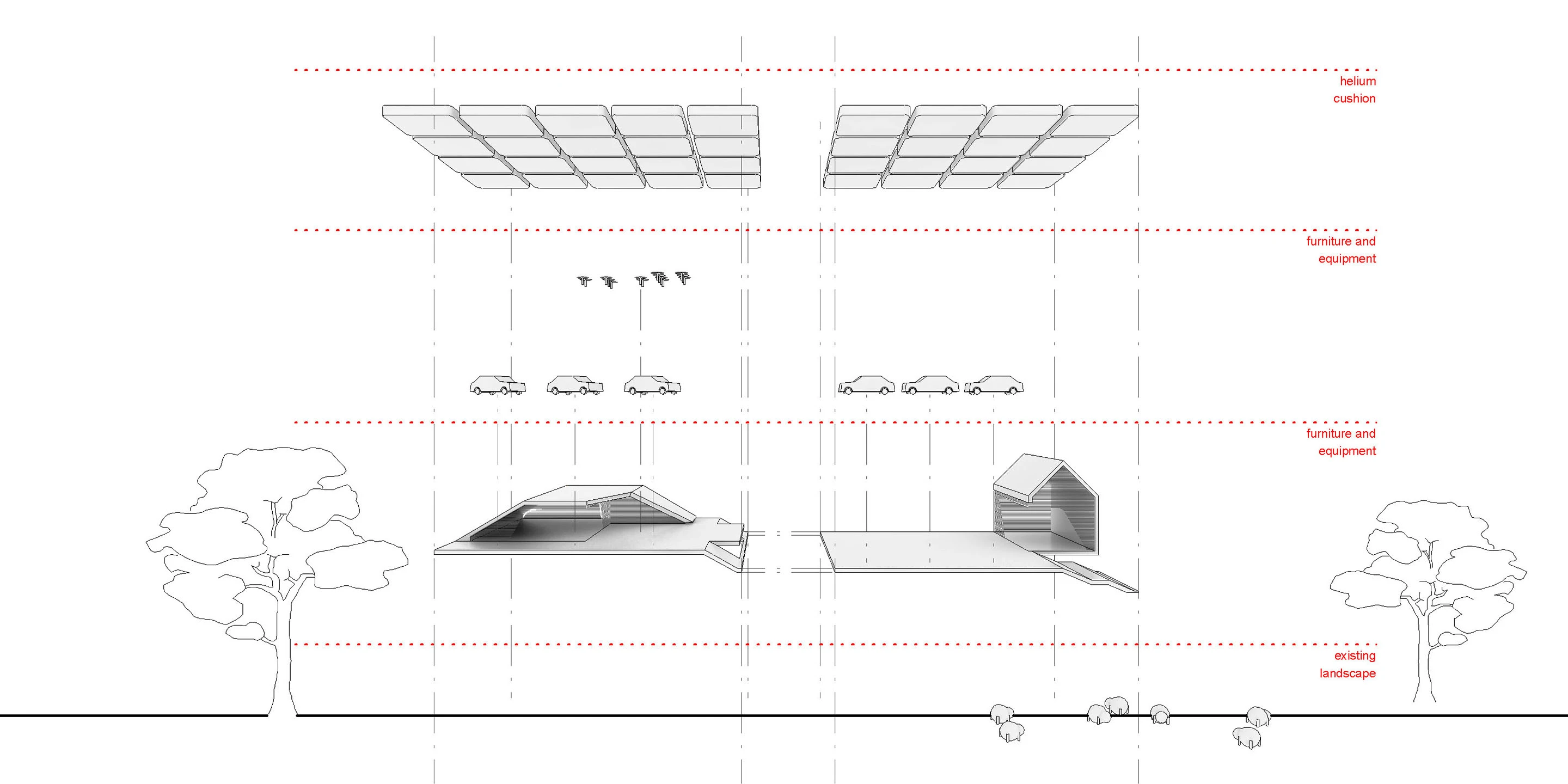 Audi Festival of Speed 2015 | Goodwood Solitär, Neubau, Temporär, Konzept, Modular, Wiederverwertbar, Stahl-Holz-Tragwerk, Holzfassade, PVC-Folie, Garten, Privat, öffentlich zugänglich, Ausstellung, Café, Aufenthalt, Shop, Architektur, KTP, Kauffmann Theilig Partner, Freie Architekten PartGmbB, StuttgartNeubau, Temporär, Konzept, Modular, Wiederverwertbar, Stahl-Holz-Tragwerk, Holzfassade, PVC-Folie, Garten, Privat, öffentlich zugänglich, Ausstellung, Café, Aufenthalt, Shop
