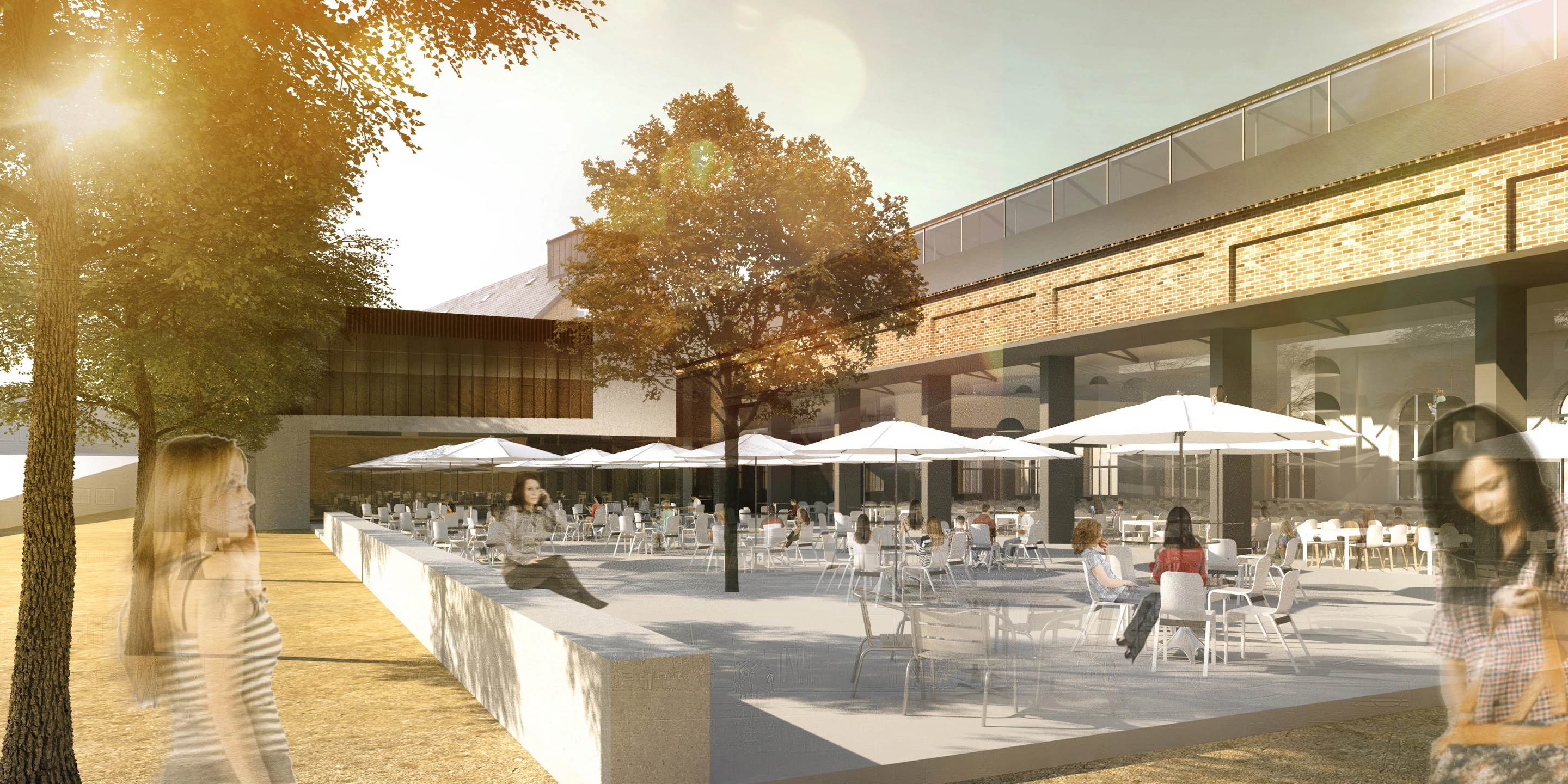 Innerstädtisch, Denkmalschutz, Erweiterung, Sanierung, Konzept, Stahltragwerk, Glasfassade, Terrasse, Platz, Privat, Restaurant, Cafeteria, Veranstaltung, Architektur, KTP, Kauffmann Theilig Partner, Freie Architekten PartGmbB, Stuttgart