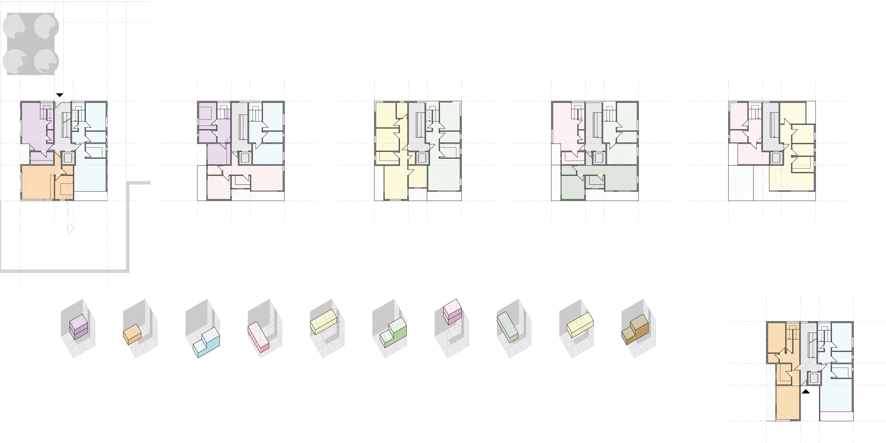 Neubau, Konzept, Städtebau, Betontragwerk, WDVS, Flachdach, Balkone, Tiefgarage, Garten, Privat, Wohnen, Architektur, KTP, Kauffmann Theilig Partner, Freie Architekten PartGmbB, Stuttgart
