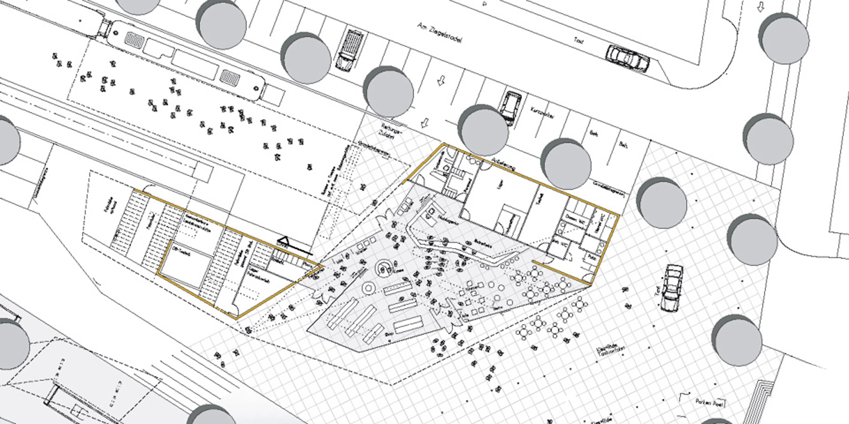 Bahnhof und Umfeld | Füssen Innerstädtisch, Neubau, Freiform, Konzept, Betontragwerk, Metallfassade, Platz, Privat, Generalplaner, öffentlich zugänglich, Bahnhof, Busbahnhof, Transport, Verkehr, Architektur, KTP, Kauffmann Theilig Partner, Freie Architekten PartGmbB, Stuttgart
