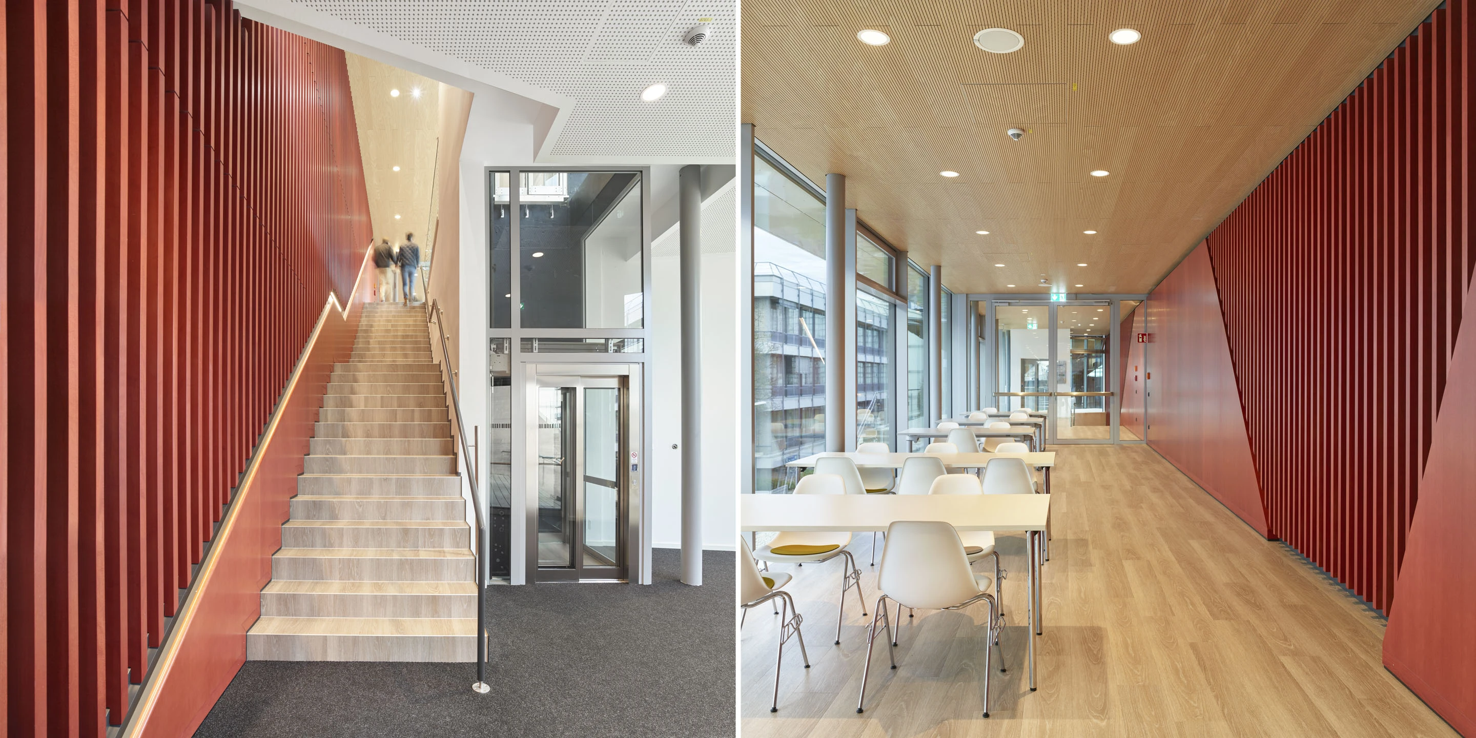 Erweiterung, Modernisierung, laufender Betrieb, Restaurant, Kantine, Cafeteria, Boehringer Ingelheim, Biberach, HolzbauArchitektur, KTP, Kauffmann Theilig Partner, Freie Architekten PartGmbB, Stuttgart