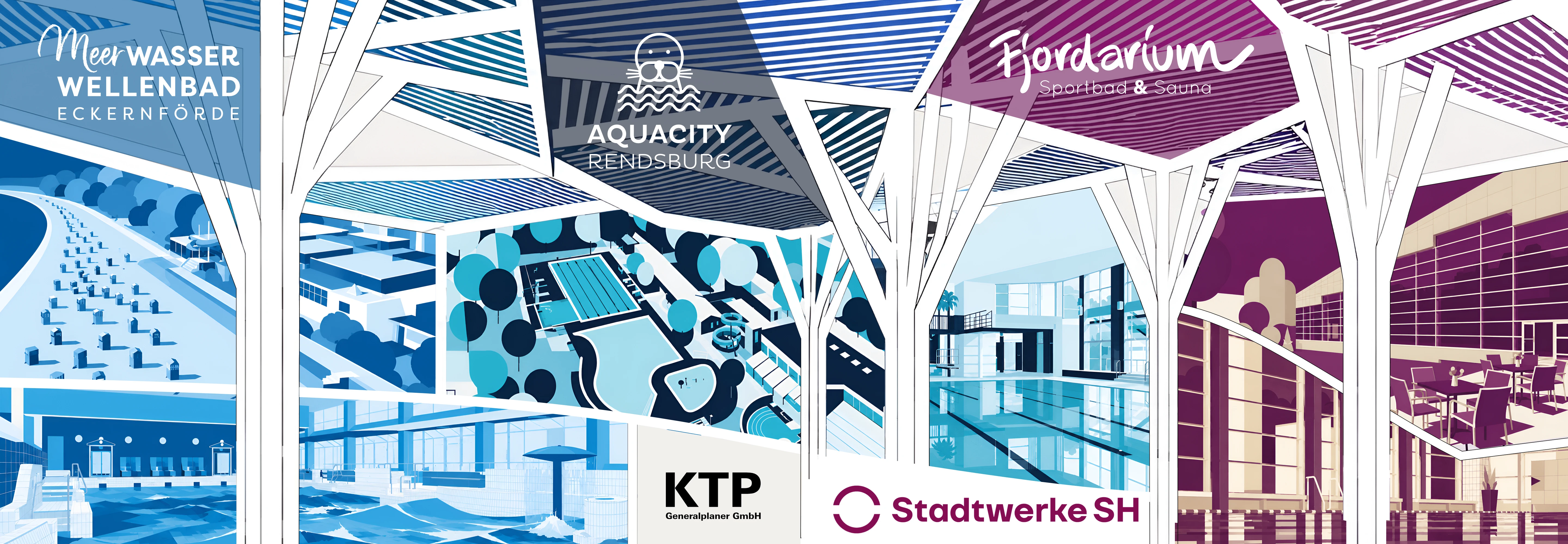 KTP, Kauffmann Theilig & Partner, Architektur, Hallenbäder, Schleswig-Holstein, Stadtwerke SH, Auftrag, Planungsstart, Auftrag, Eckernförde, Rendsburg, Schleswig