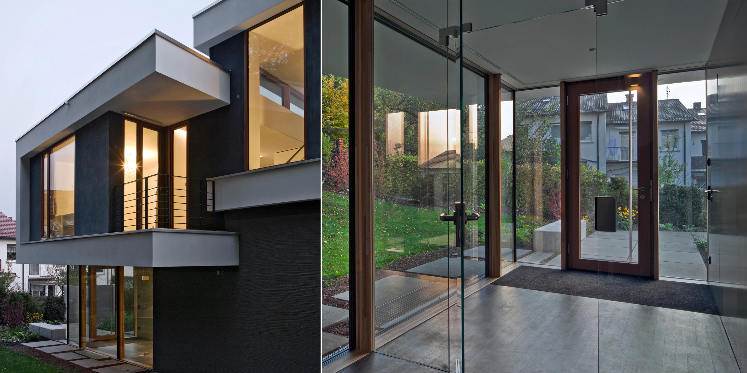 Wohnhaus mit Blick über Ulm | Ulm Solitär, Neubau, Freiform, Betontragwerk, Glasfassade, Strukturputz, WDVS, Flachdach, Dachbegrünung, Tiefgarage, Terrassen, Garten, Privat, Wohnen, Architektur, KTP, Kauffmann Theilig Partner, Stuttgart,