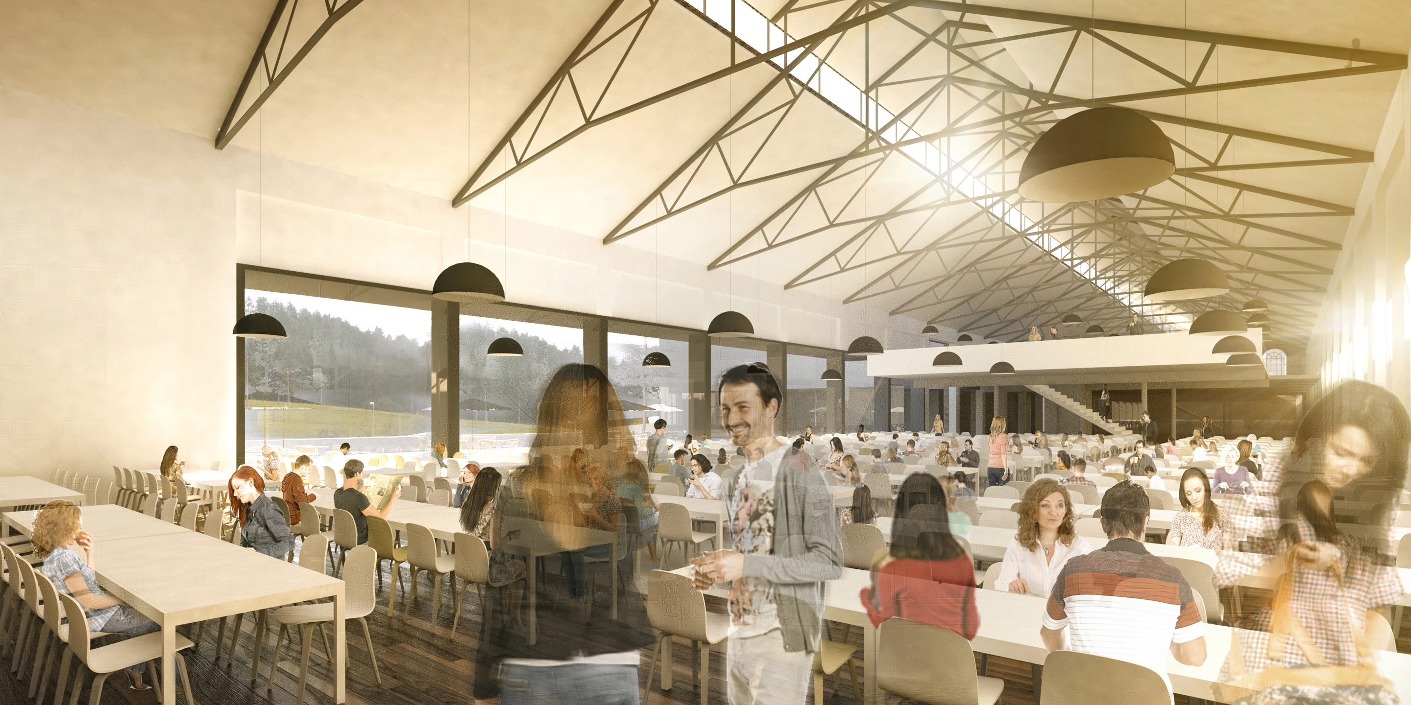 Innerstädtisch, Denkmalschutz, Erweiterung, Sanierung, Konzept, Stahltragwerk, Glasfassade, Terrasse, Platz, Privat, Restaurant, Cafeteria, Veranstaltung, Architektur, KTP, Kauffmann Theilig Partner, Freie Architekten PartGmbB, Stuttgart