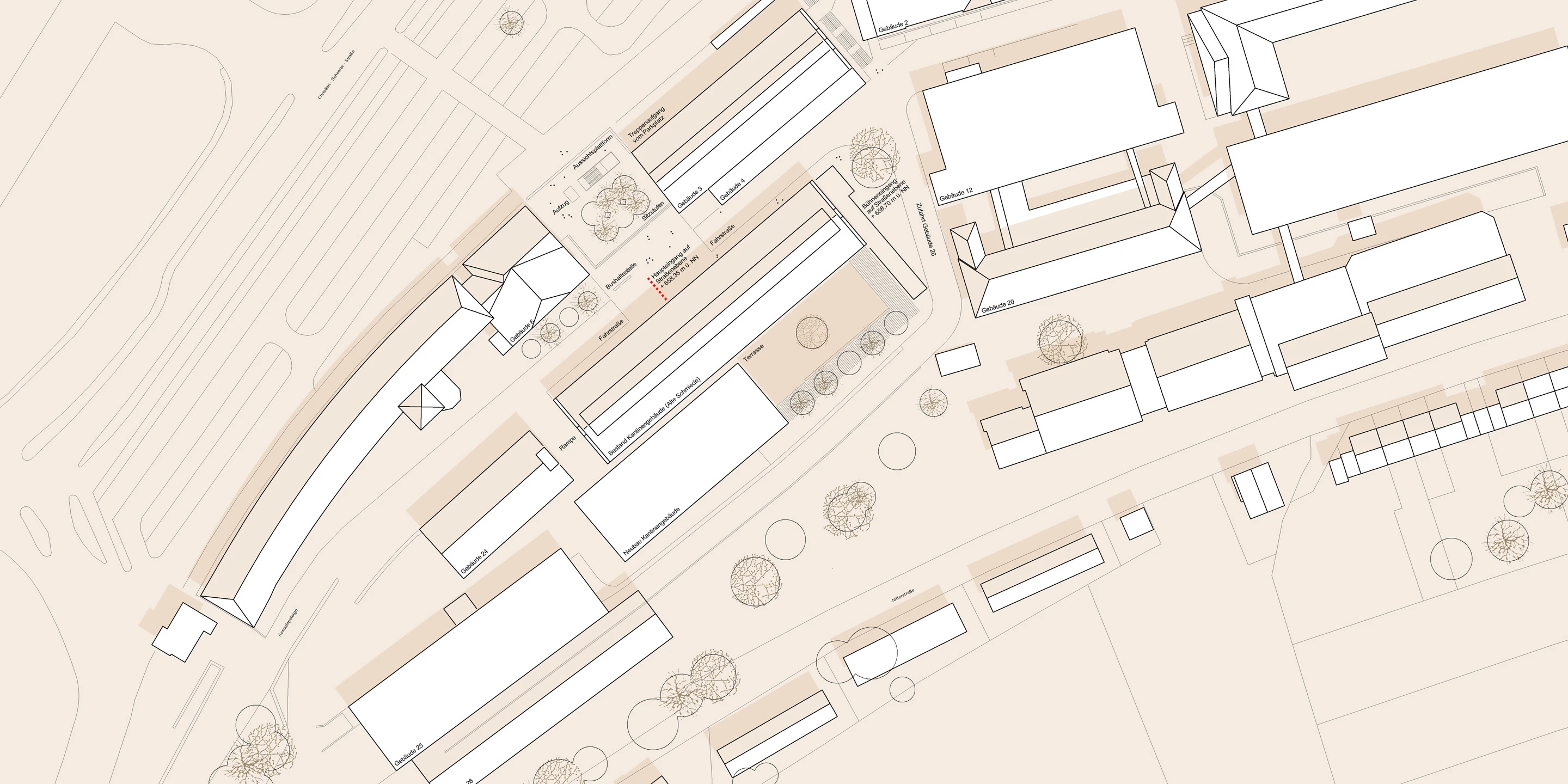 Innerstädtisch, Denkmalschutz, Erweiterung, Sanierung, Konzept, Stahltragwerk, Glasfassade, Terrasse, Platz, Privat, Restaurant, Cafeteria, Veranstaltung, Architektur, KTP, Kauffmann Theilig Partner, Freie Architekten PartGmbB, Stuttgart