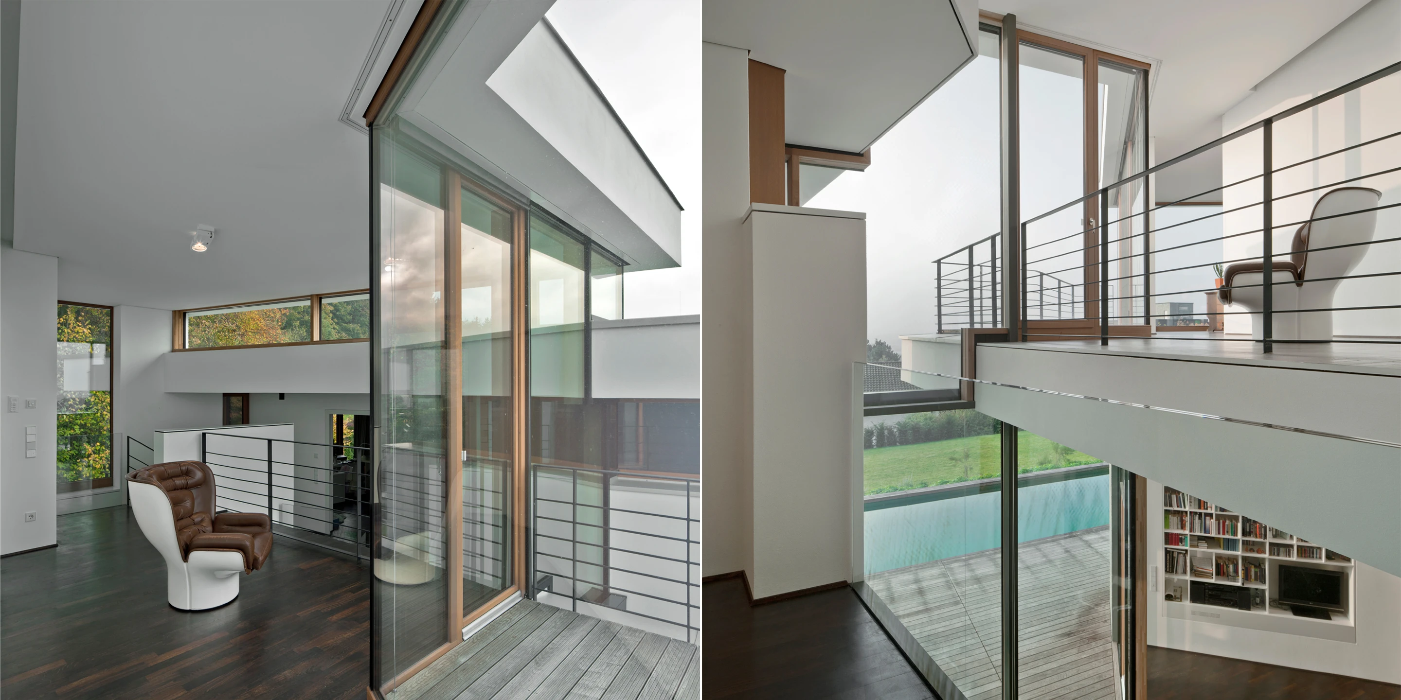 Wohnhaus mit Blick über Ulm | Ulm Solitär, Neubau, Freiform, Betontragwerk, Glasfassade, Strukturputz, WDVS, Flachdach, Dachbegrünung, Tiefgarage, Terrassen, Garten, Privat, Wohnen, Architektur, KTP, Kauffmann Theilig Partner, Stuttgart,