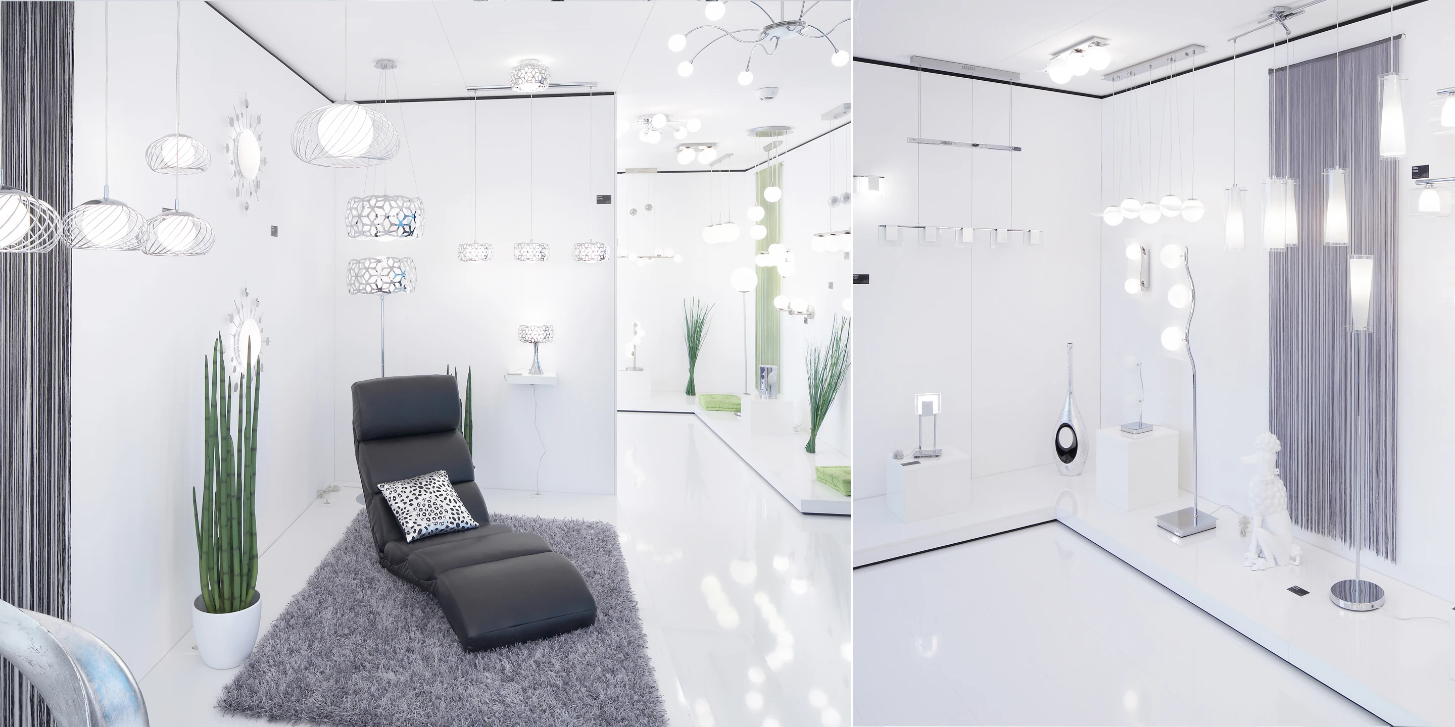 Messeserie EGLO 2010-2012 | Weltweit Ausbau, Temporär, Innenraum, Modular, Wiederverwertbar, Stahltragwerk, Textil, Privat, öffentlich zugänglich, Ausstellung, Café, Architektur, KTP, Kauffmann Theilig Partner, Freie Architekten PartGmbB, Stuttgart, Messe, Markenauftritt, Gastronomie, Bar, Restaurant, Licht, Leuchten, Eglo, Light + Building