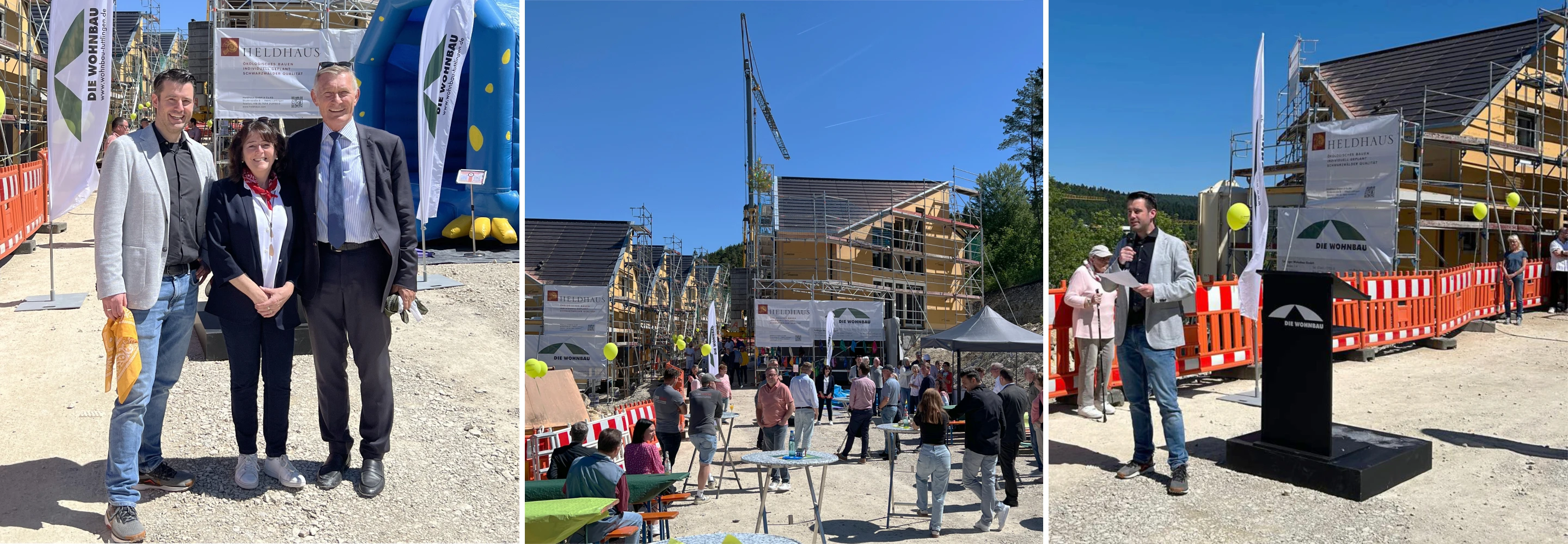 KTP, Kauffmann Theilig & Partner, Architektur, Richtfest, Wohnpark, Heiligental, Tuttlingen, Wohnungsbau, Einfamilienhaus, Nachhaltig, Holzbau