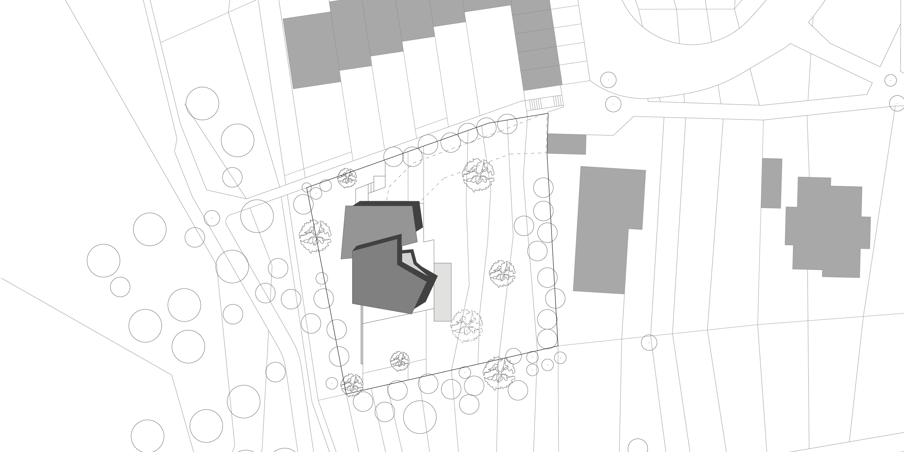 Wohnhaus mit Blick über Ulm | Ulm Solitär, Neubau, Freiform, Betontragwerk, Glasfassade, Strukturputz, WDVS, Flachdach, Dachbegrünung, Tiefgarage, Terrassen, Garten, Privat, Wohnen, Architektur, KTP, Kauffmann Theilig Partner, Stuttgart,