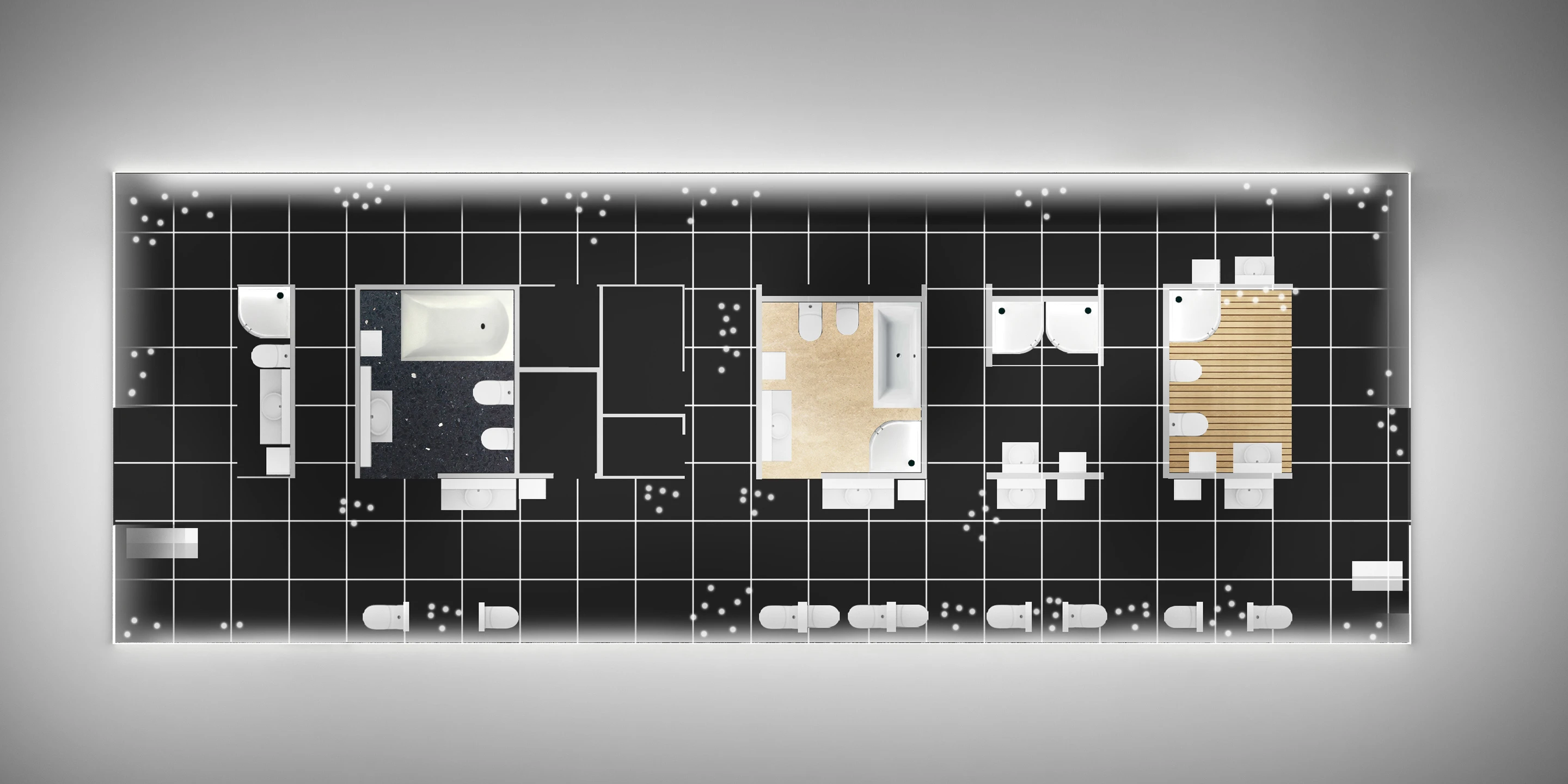 Ausbau, Temporär, Konzept, Innenraum, Modular, Stahltragwerk, Textil, Lichtinstallation, Privat, öffentlich zugänglich, Ausstellung, Bar, Architektur, KTP, Kauffmann Theilig Partner, Freie Architekten PartGmbB, Stuttgart