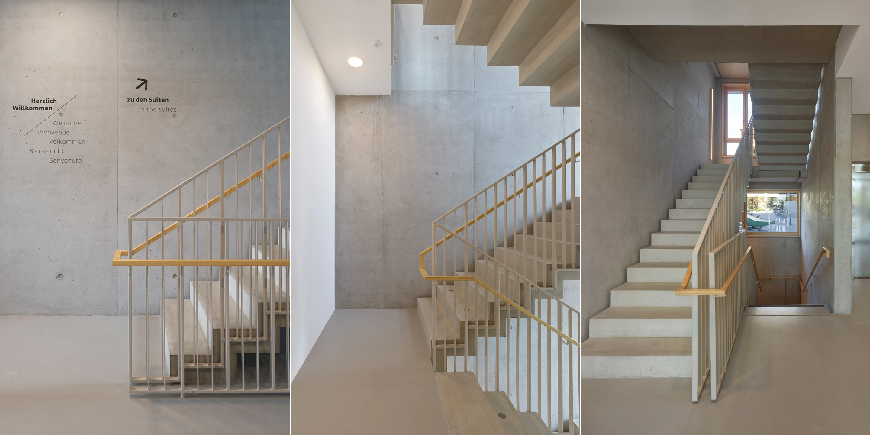 Wohnen auf Zeit Neckarbogen | Heilbronn Eckgebäude, Innerstädtisch, Neubau, Städtebau, Betontragwerk, Fertigteile, Lamelle, Metallfassade, Flachdach, Tiefgarage, Innenhof, Balkone, Investor, öffentlich zugänglich, Lamelle, Wohnen, Café, Service, Quatier, Gastronomie, Neckarbogen, Heilbronn, Quartier, Baordinghouse, Wohnung, Loggia, Dachlandschaft, Wohnungen, BUGA-Gelände, Fassade, Architektur, KTP, Kauffmann Theilig Partner, Freie Architekten PartGmbB, Stuttgart,