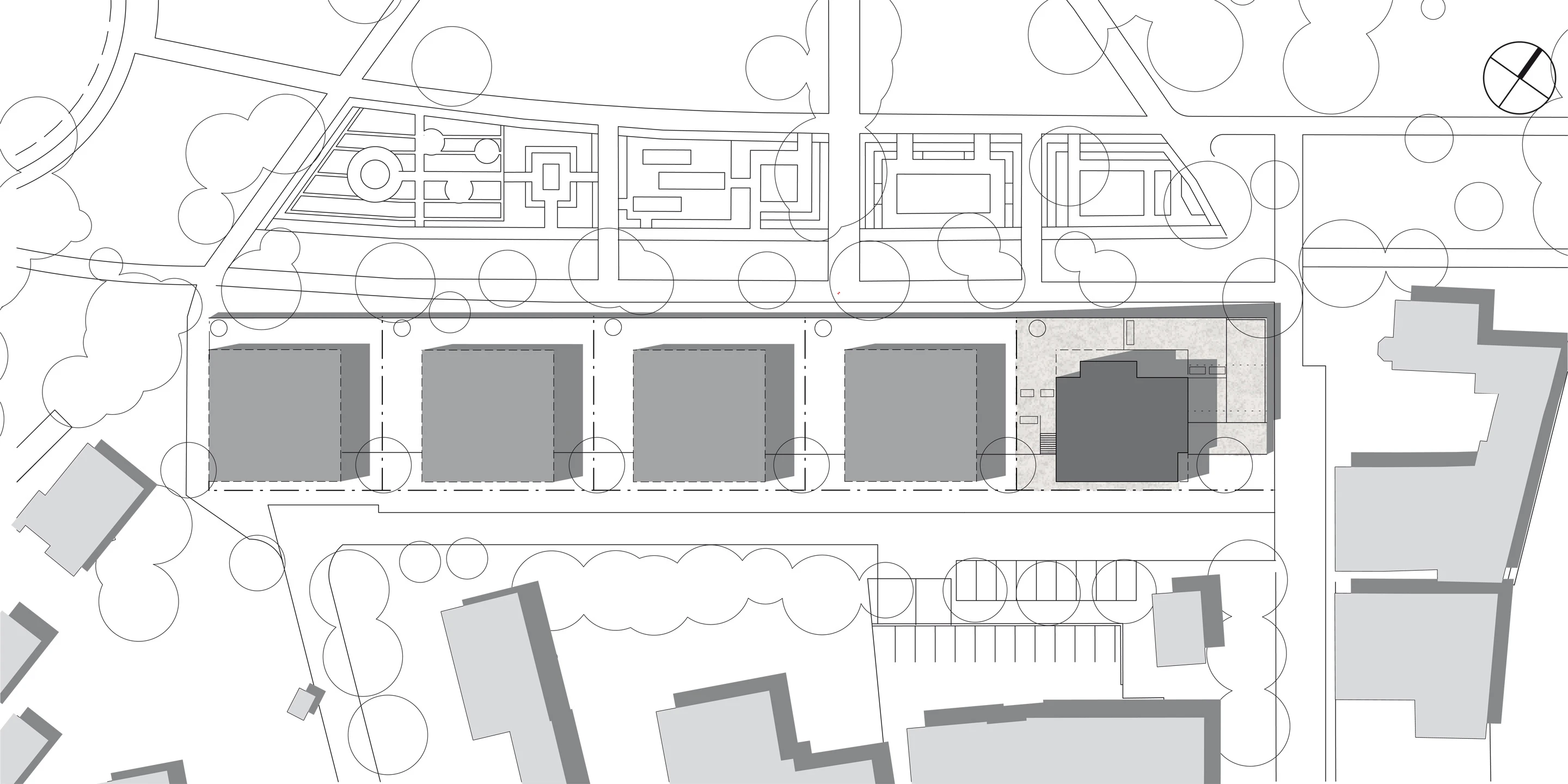 Innerstädtisch, Neubau, Modular, Betontragwerk, WDVS, Flachdach, Dachbegrünung, Tiefgarage, Garten, Terrassen, Balkone, Investor, Wohnen, Architektur, KTP, Kauffmann Theilig Partner, Freie Architekten PartGmbB, Stuttgart, Städtebau,