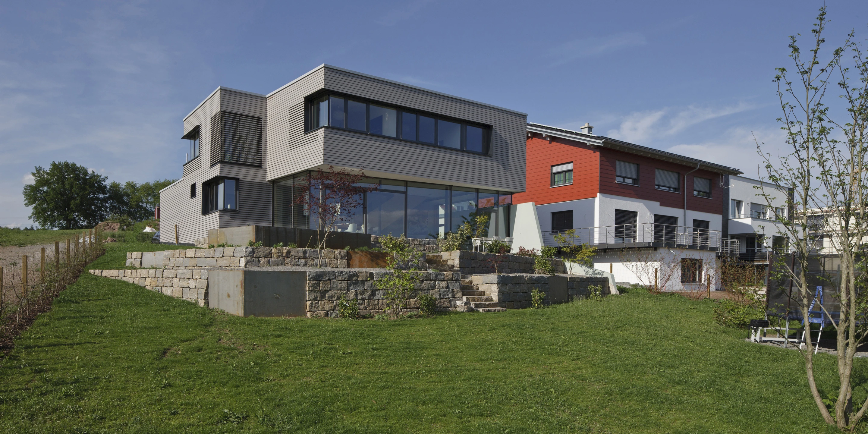 Wohnhaus | Altensteig Neubau, Betontragwerk, Holzfassade, Flachdach, Terrasse, Garten, Privat, Wohnen, Architektur, KTP, Kauffmann Theilig Partner, Freie Architekten PartGmbB, Stuttgart,