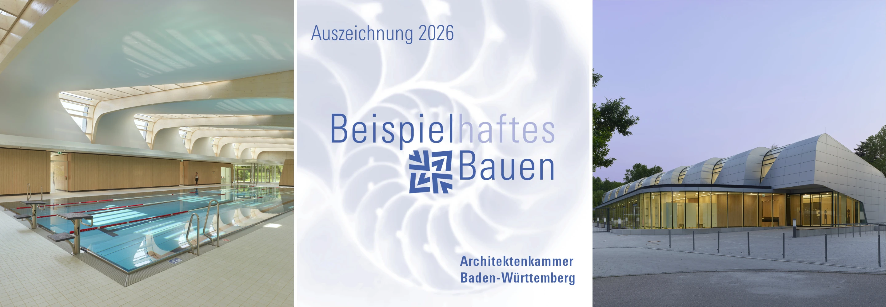 Kauffmann Theilig & Partner, KTP, Architektur, Beispielhaftes Bauen, AKBW,  Leingarten, Hallenbad, Baukultur, Auszeichnung
