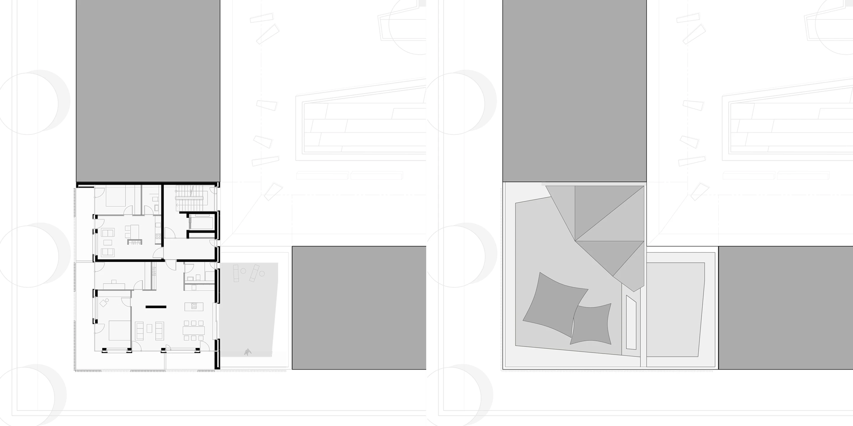 Wohnen auf Zeit Neckarbogen | Heilbronn Eckgebäude, Innerstädtisch, Neubau, Städtebau, Betontragwerk, Fertigteile, Lamelle, Metallfassade, Flachdach, Tiefgarage, Innenhof, Balkone, Investor, öffentlich zugänglich, Lamelle, Wohnen, Café, Service, Quatier, Gastronomie, Neckarbogen, Heilbronn, Quartier, Baordinghouse, Wohnung, Loggia, Dachlandschaft, Wohnungen, BUGA-Gelände, Fassade, Architektur, KTP, Kauffmann Theilig Partner, Freie Architekten PartGmbB, Stuttgart,