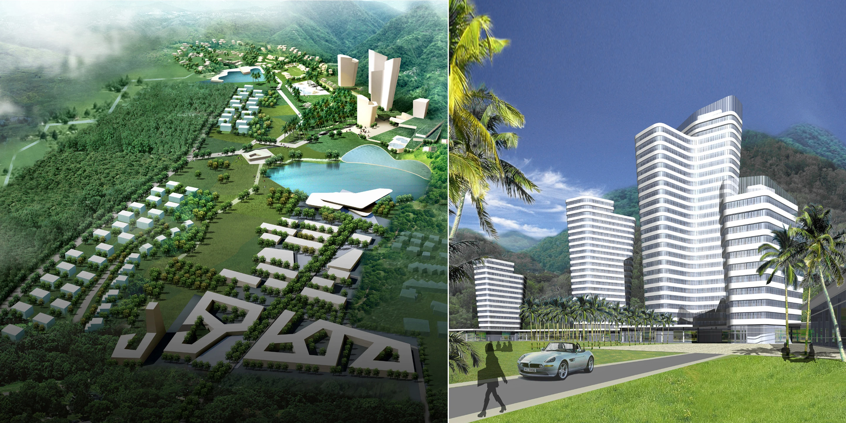 Kulturpark und Villengebiet am Meer | Xiamen China, Neubau, Konzept, Betontragwerk, WDVS, Glasfassade, Park, Sportflächen, Hochhäuser, Großprojekt, Freizeit, Sport, Wohnen, Architektur, KTP, Kauffmann Theilig Partner, Freie Architekten PartGmbB, Stuttgart