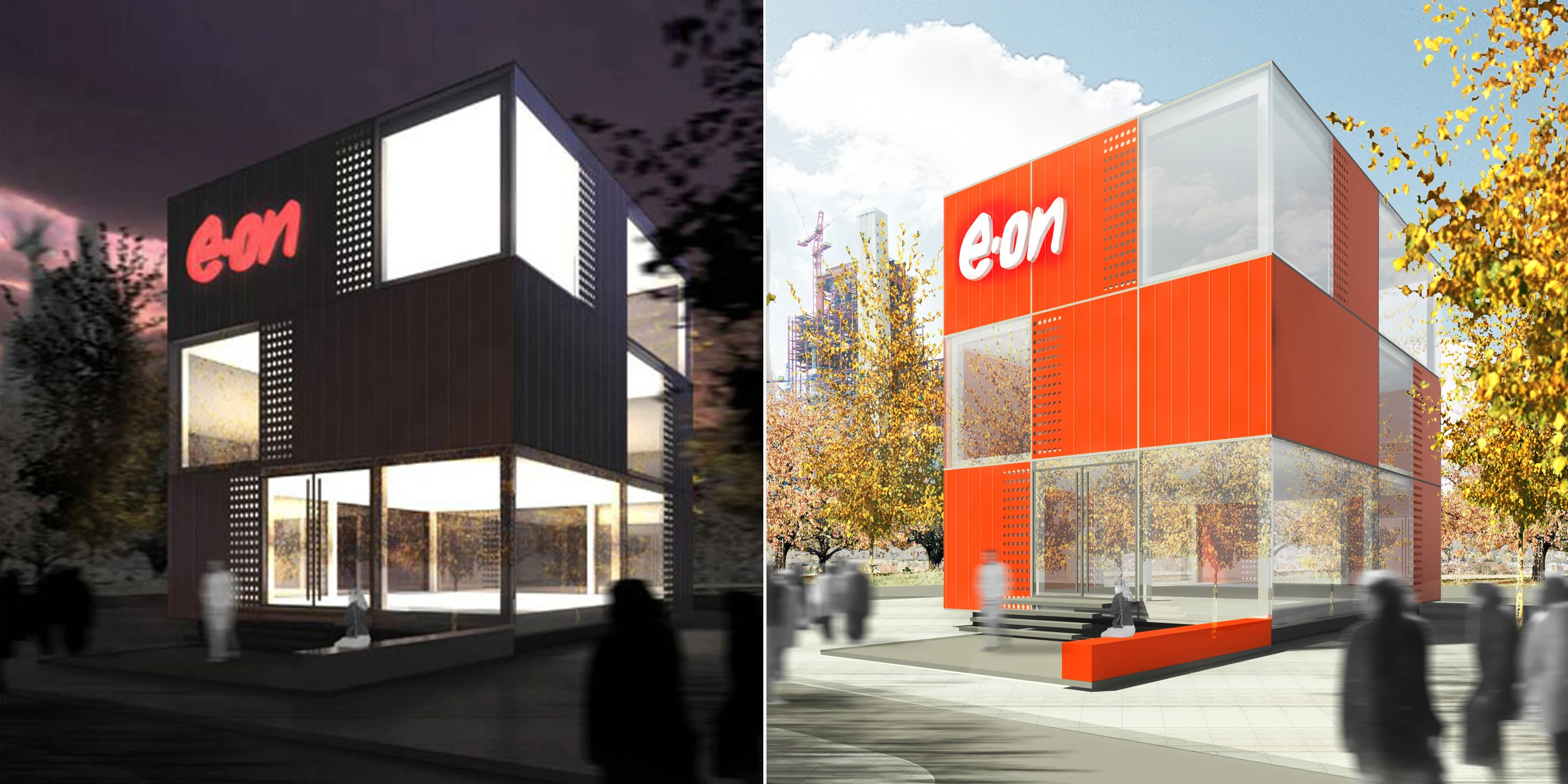 Neubau, Konzept, Temporär, Modular, Stahltragwerk, Flachdach, Wiederverwertbar, Privat, Ausstellung, Bar, Architektur, KTP, Kauffmann Theilig Partner, Freie Architekten PartGmbB, Stuttgart
